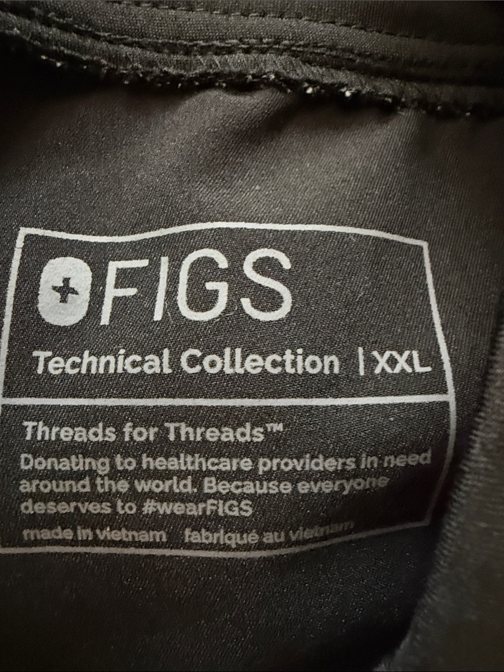 Figs Women’s Black High Waisted Yola Scrub Pants Size XXL - Picture 7 of 8
